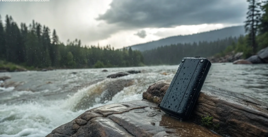 Waterproof power bank used on a boat