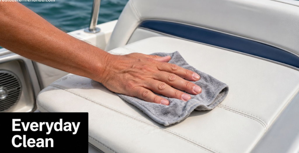 How to clean boat seats properly with marine upholstery cleaner