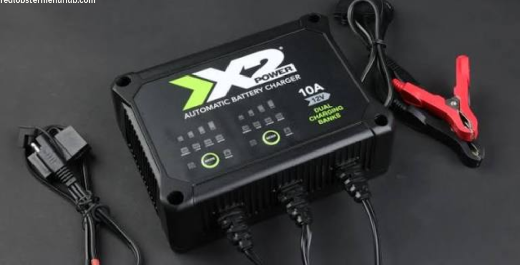 Boat battery charger matched to the correct marine battery type