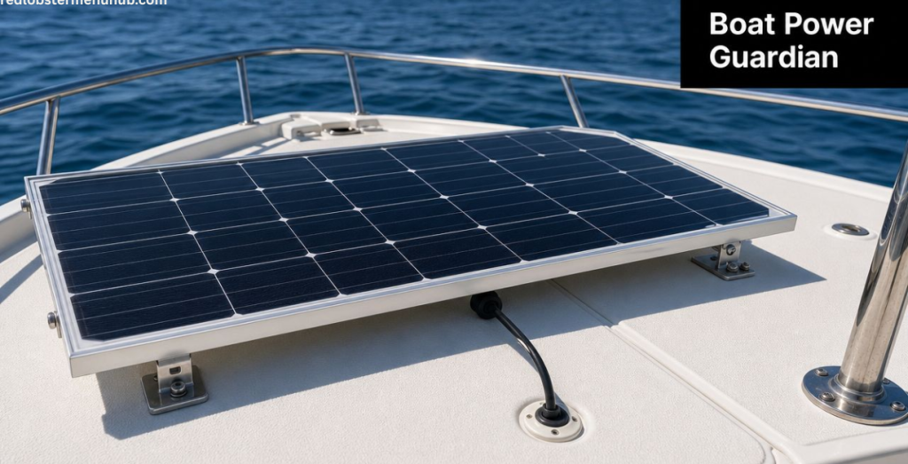 Solar charging power bank for boating