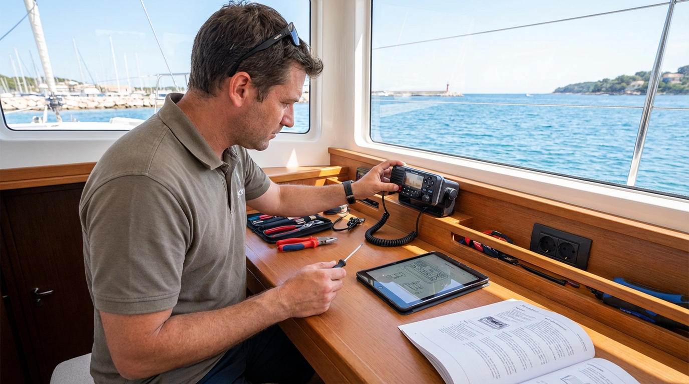 Boating and Marine Accessories professional working on