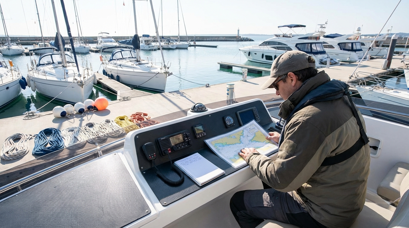 Boating and Marine Accessories professional working on