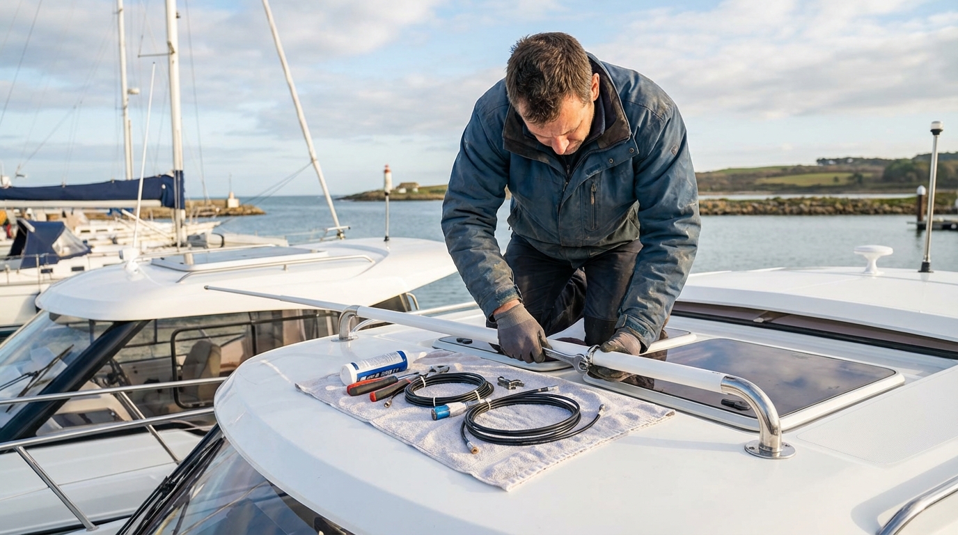 Boating and Marine Accessories professional working on