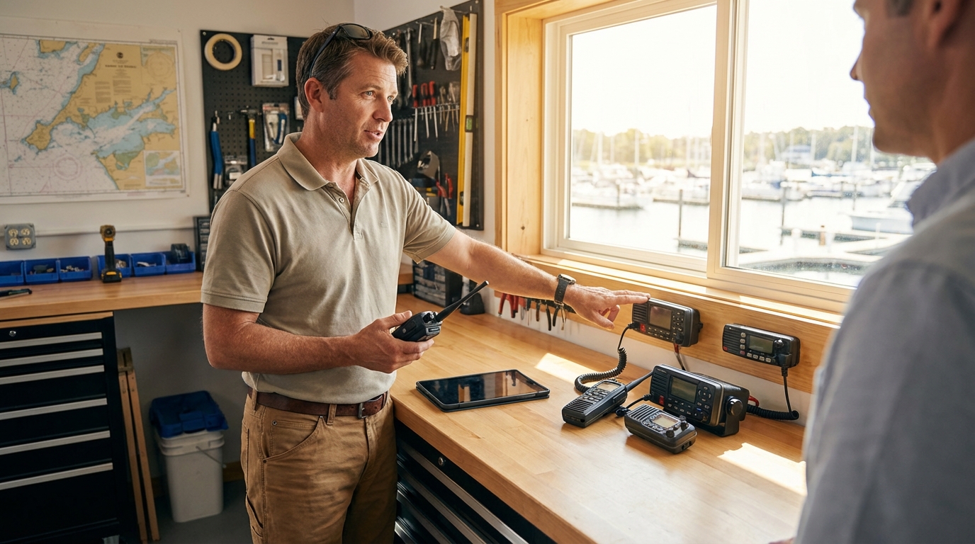 Boating and Marine Accessories professional working on 