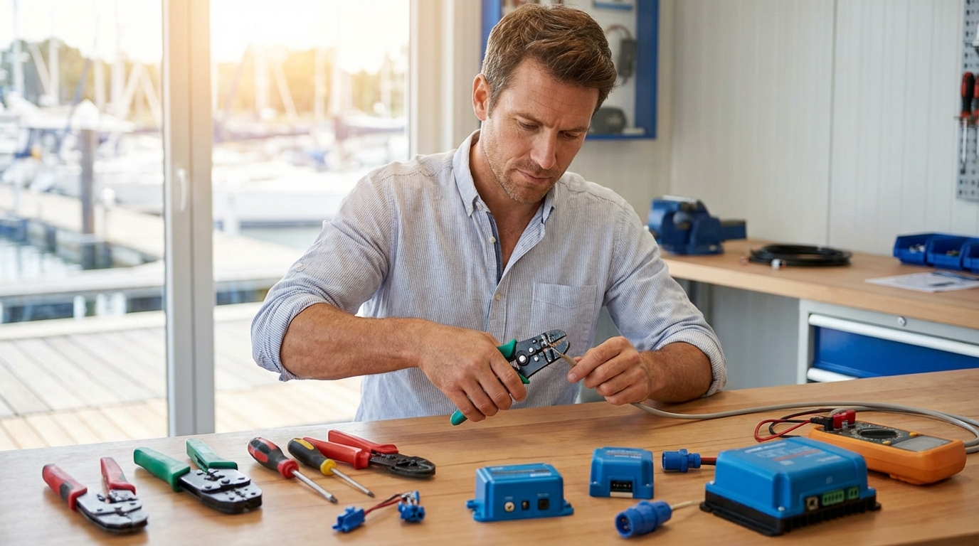 Boating and Marine Accessories professional working on