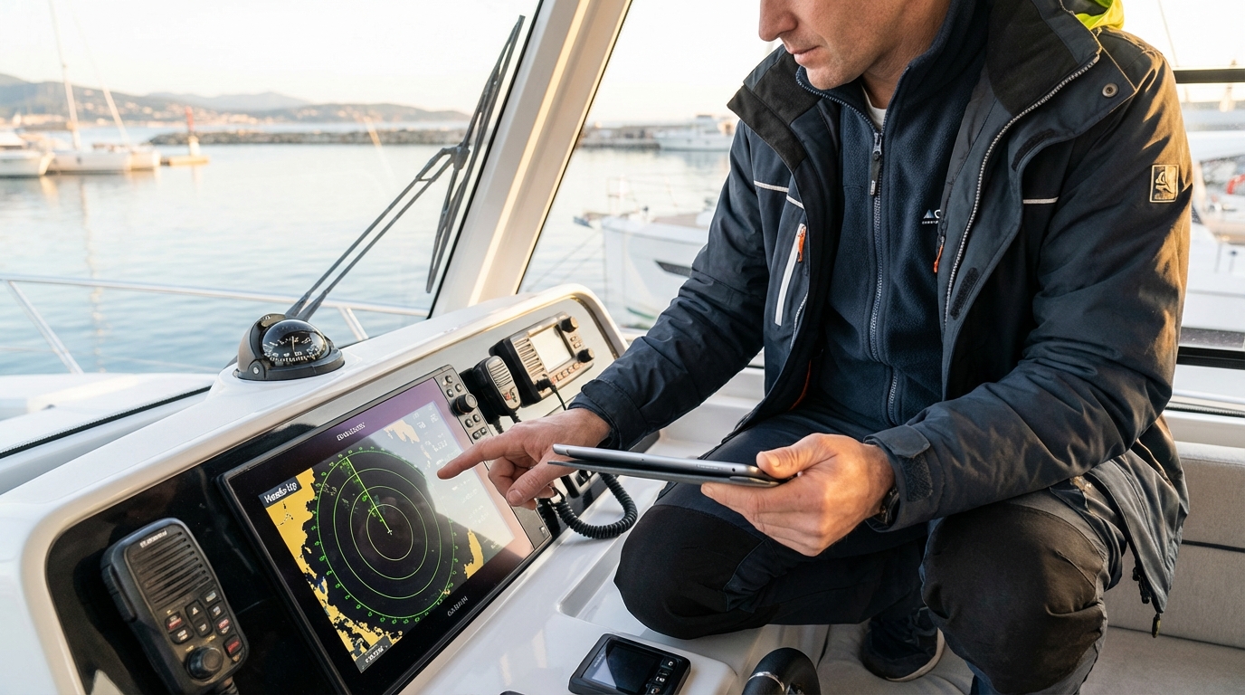 Boating and Marine Accessories professional working on