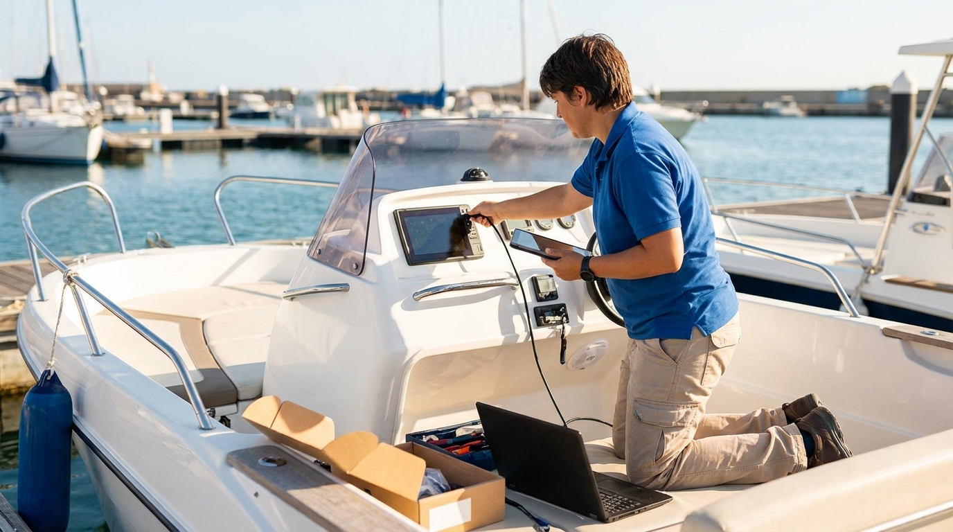 Boating and Marine Accessories professional working on