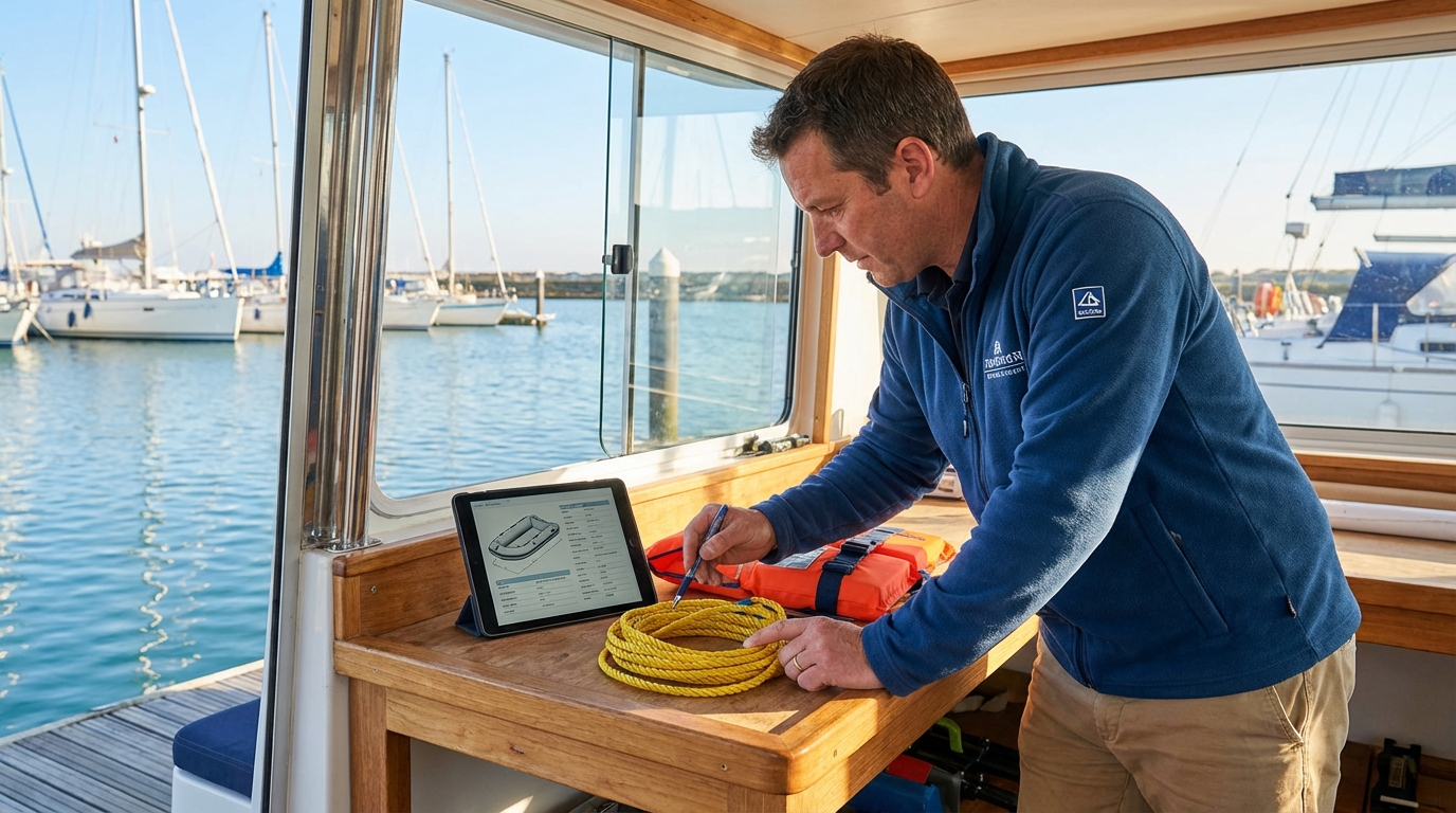 Boating and Marine Accessories professional working on 