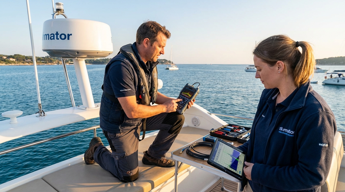 Boating and Marine Accessories professional working on
