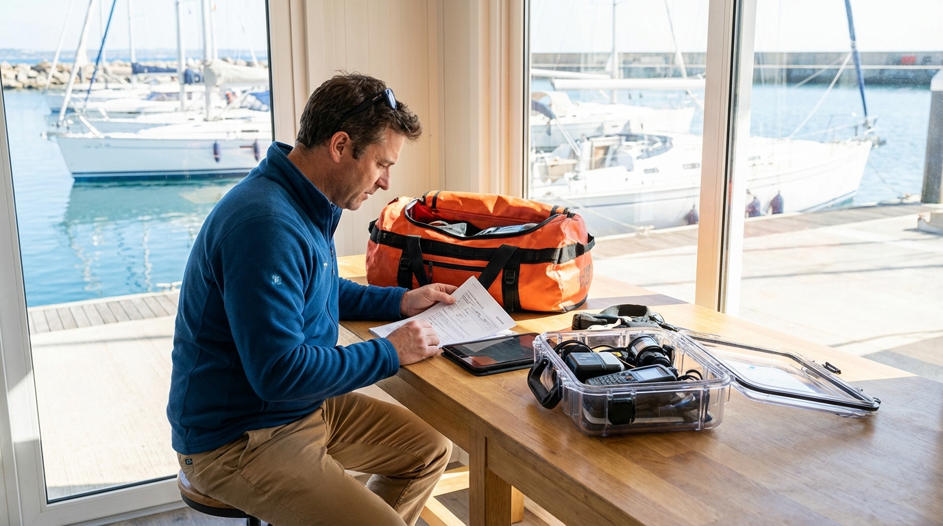 Boating and Marine Accessories professional working on