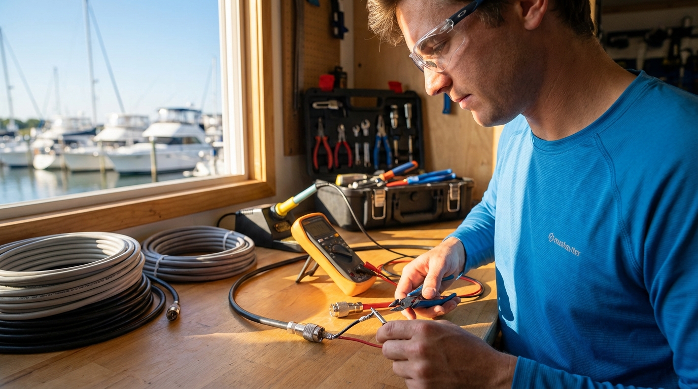 Boating and Marine Accessories professional working on 